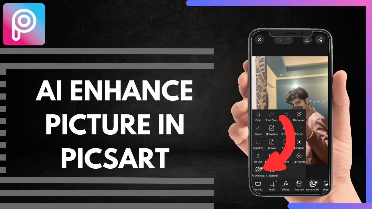 Picsart’s AI image enhamcer