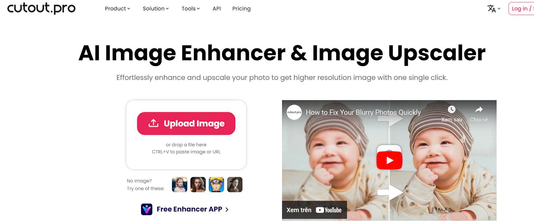 AI image upscaler