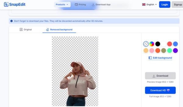 Change background for Ebay product photos