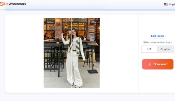 Upload an image to Dewatermark