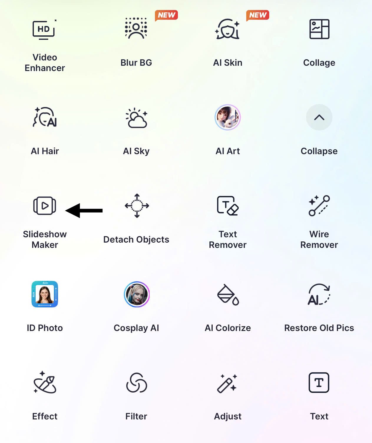 Use the Slideshow Maker feature