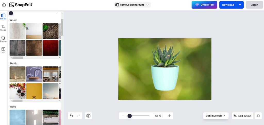 Change background for product photos