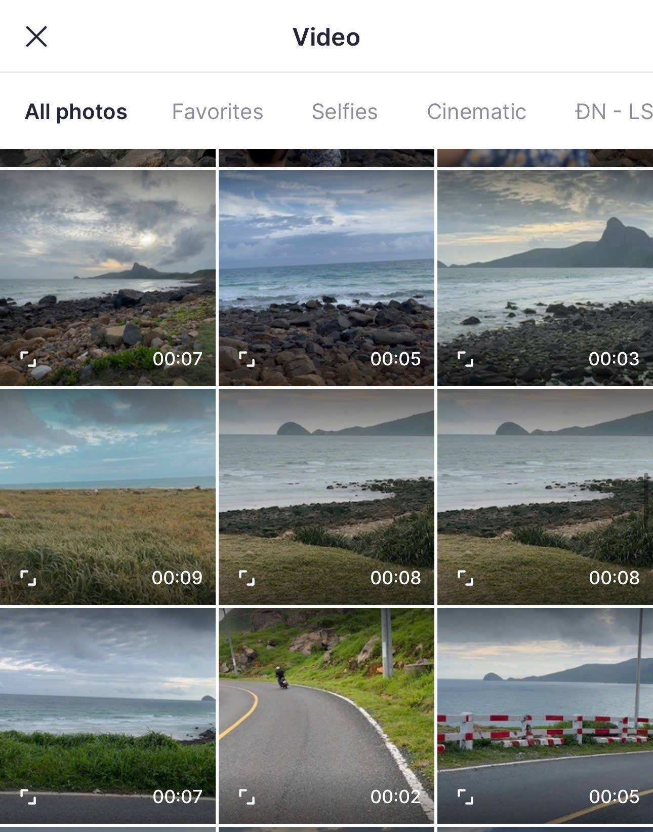 Choose whichever video you want to upscale quality