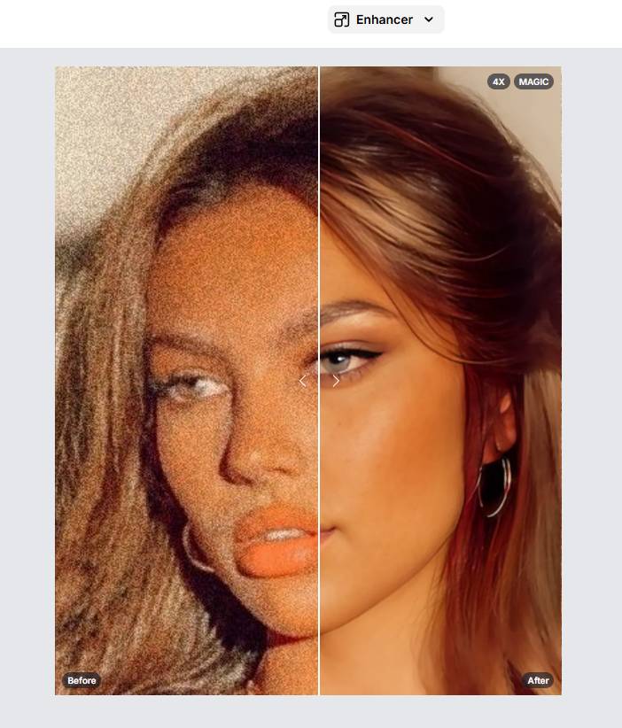 Result of Magic enhance model