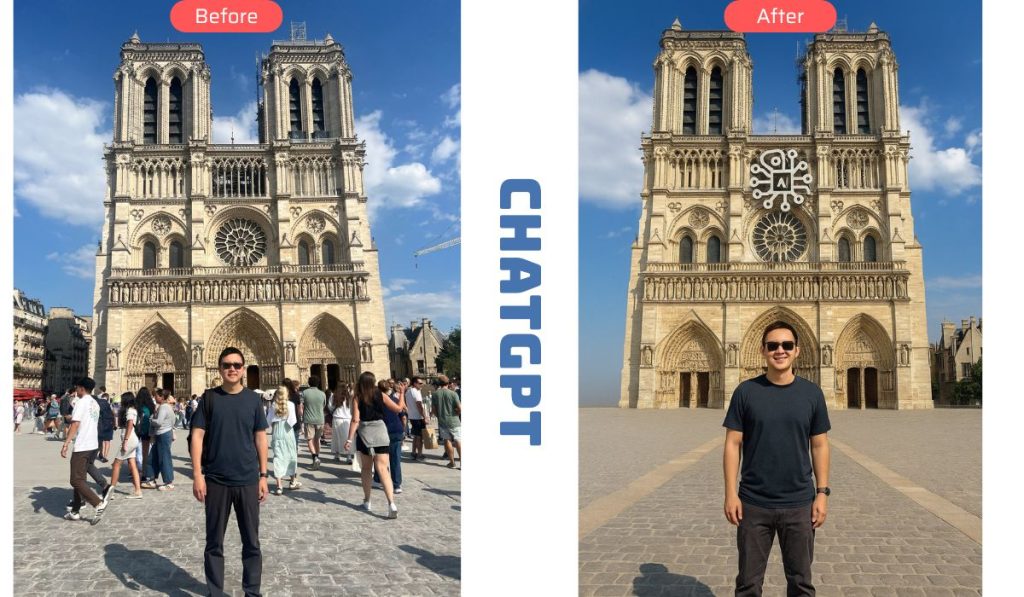 ChatGPT in removing object from image