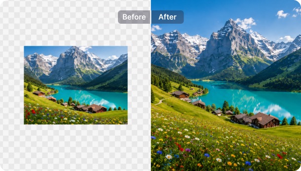 AI image expander seamless background extension