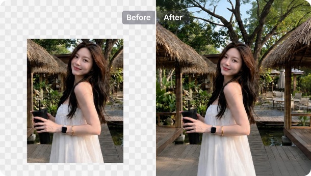 Expand image for Instagram Story and YouTube cover ratios
