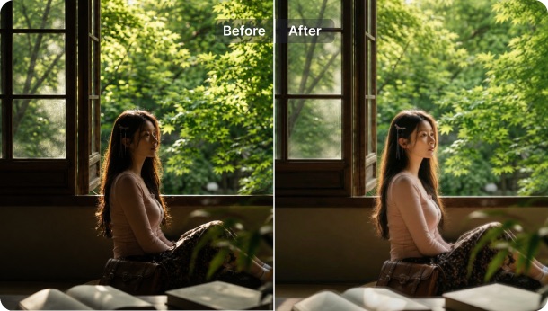 Rescue window-light photos