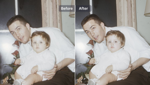 Repair and sharpen old photos