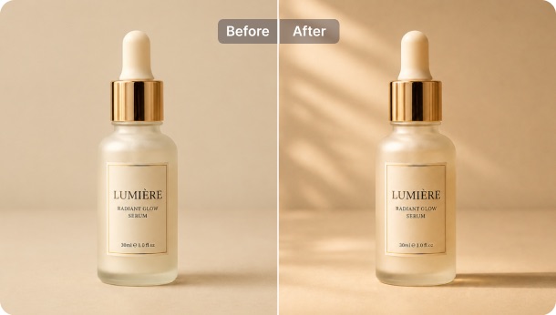 Add professional light to product photo