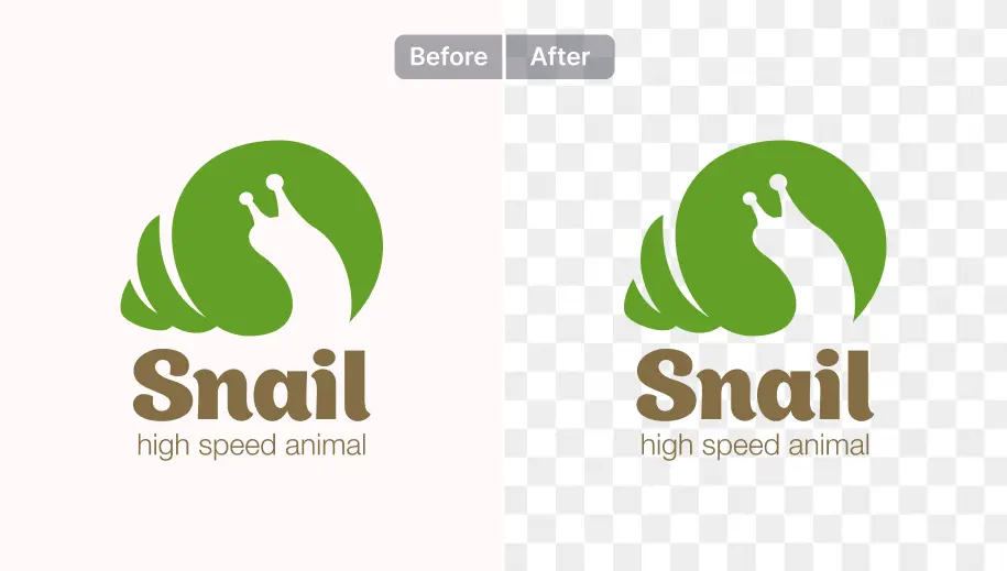 Remove white background from logos of any style