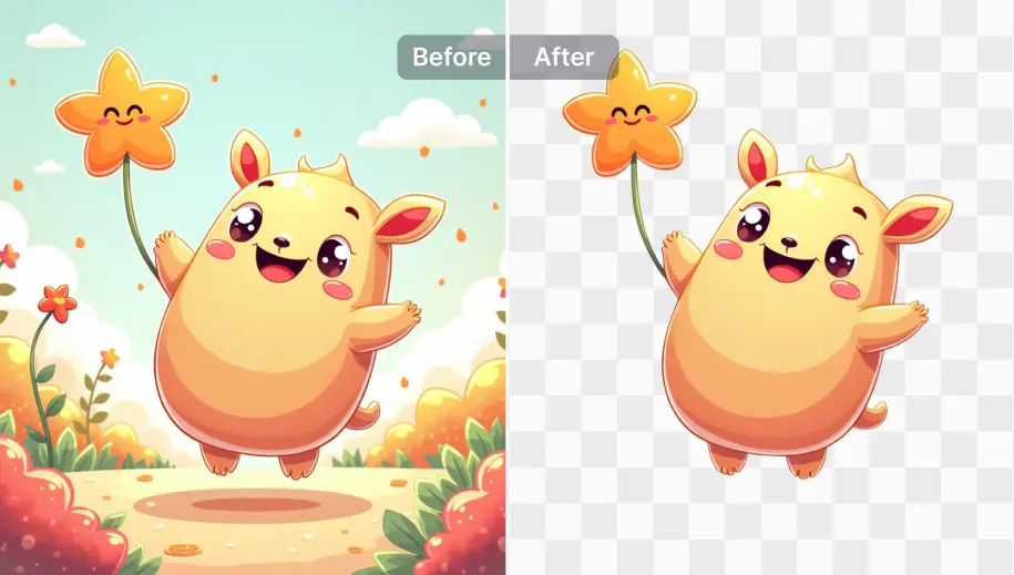 Remove background from anime and cartoon images